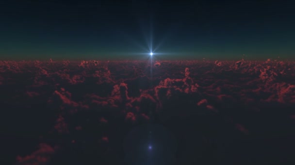 Powyżej Chmur Wschód Słońca — Wideo stockowe