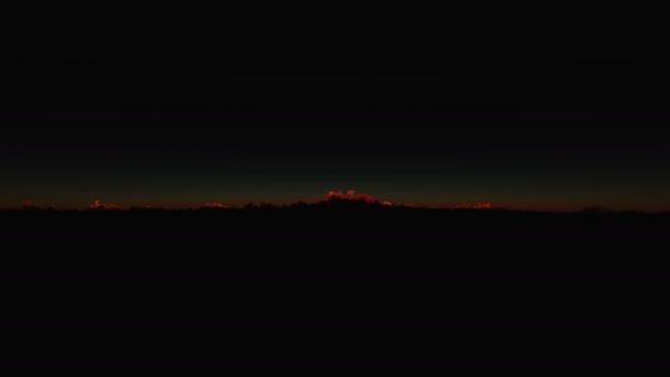 在云彩之上日出4K — 图库视频影像