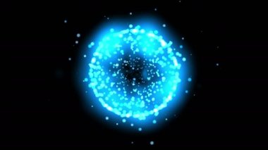 Molekül küre 3d parçacık 4k