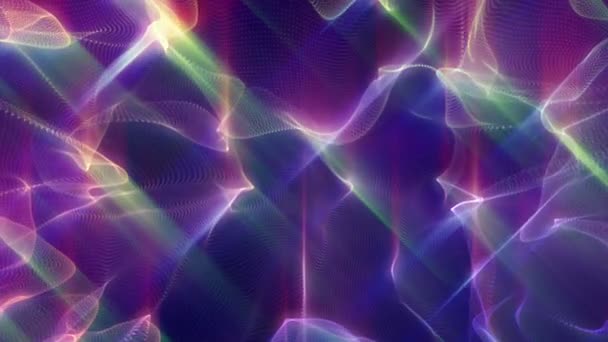 Abstract Background Color Wave Shine — Stock Video
