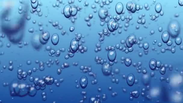 Bulles Abstraites Dans Eau — Video