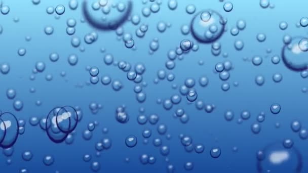 水中的抽象气泡4K — 图库视频影像
