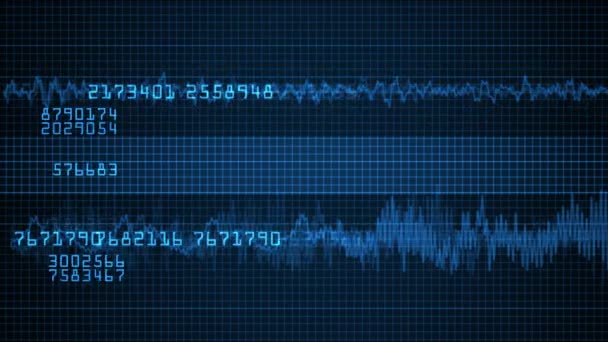 Cardiac Impulse Sequence Medical Monitor — Stock Video