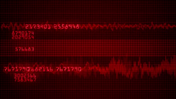 Ekg Szívimpulzus Szekvencia Orvosi Monitoron — Stock videók