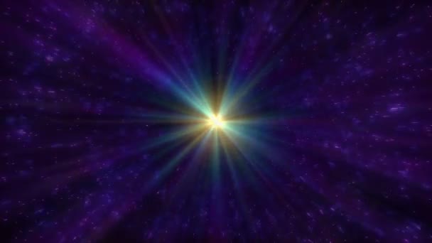 voler dans l'espace avec des étoiles 4k 