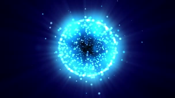 Esfera Molécula Partícula — Vídeo de Stock