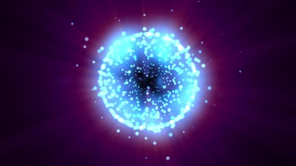 Molecule Sphere Particle — Stockvideo