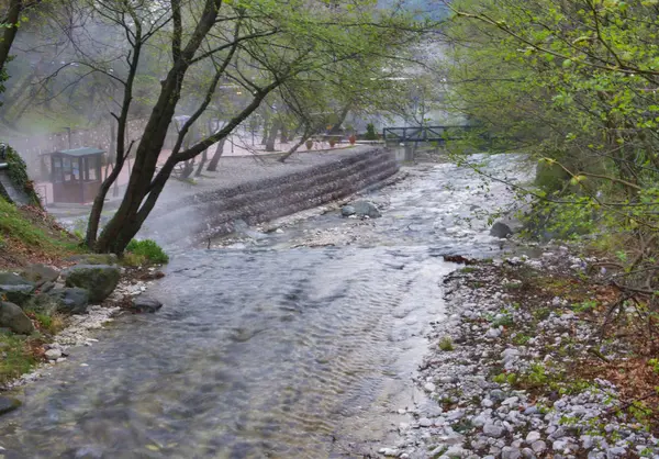 Швидка Гірська Чиста Природна Вода — стокове фото