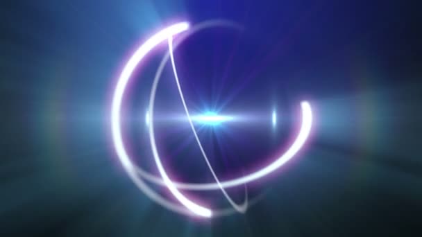 atome orbite rayon lumière abstrait