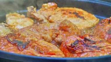 Izgara et 4K yakın çekim