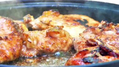 Izgara et 4K yakın çekim