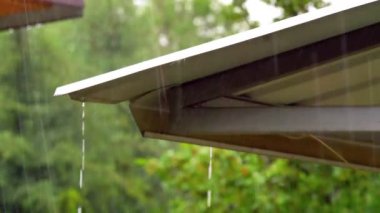 Çatıda yağmur 60fps ile 30fps 4k arasında.