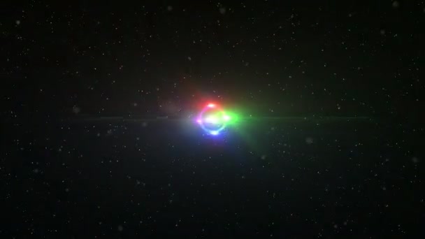 宇宙の光のフレア4K — ストック動画
