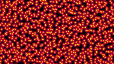 Molekül nokta noktaları kırmızı 4k