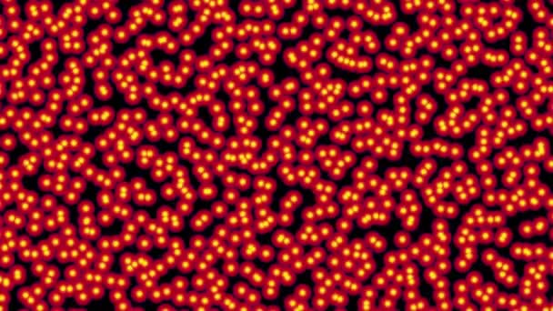 tache de point de molécule rouge 4k 