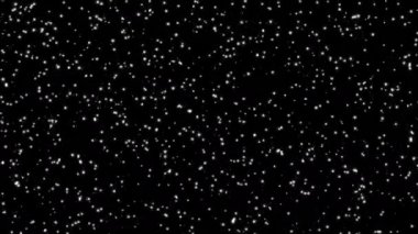 Gökyüzündeki yıldızlar 4k yanıp sönüyor