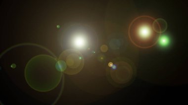 flaş ışığı mercekleri soyutlaştırır