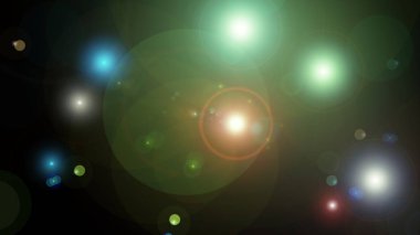 flaş ışığı mercekleri soyutlaştırır