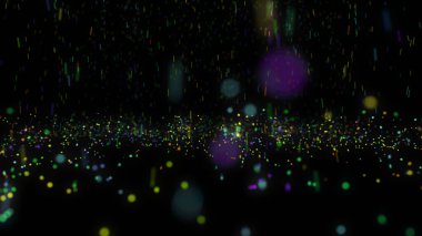 renk yağmuru parçacığı soyut arkaplanı