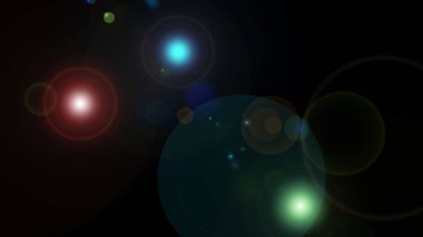 flaş ışığı mercekleri soyutlaştırır