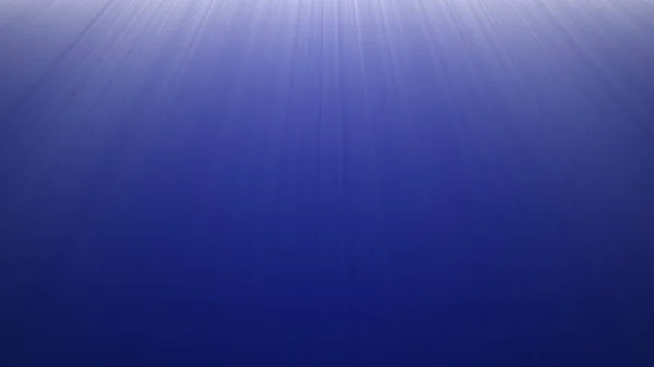 Luz de raios de água azul profundo — Fotografia de Stock