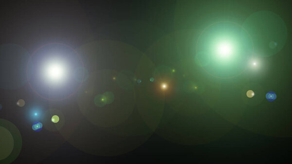 flash light lens flare abstract