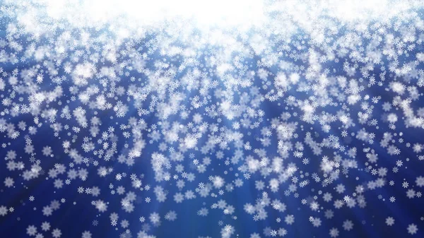Vinter snöflingor faller ner — Stockfoto