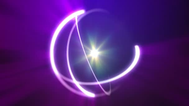 atome orbite rayon lumière abstrait