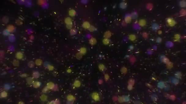 Parçacık renk yağmuru — Stok video