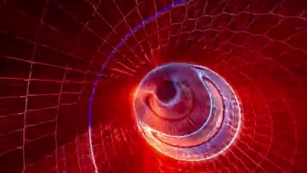 Abstracte energie Tunnel — Stockvideo