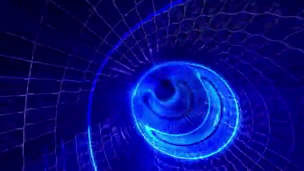 Абстрактный энергетический туннель — стоковое видео