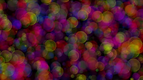 Bokeh círculos de luces — Vídeos de Stock