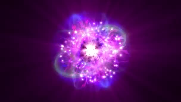 Sihirli yıldız atomu 4k — Stok video