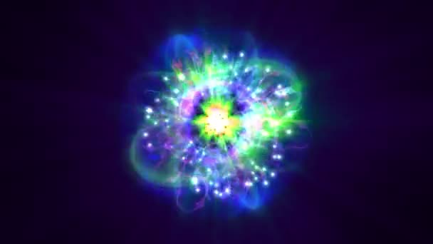 Магическая звезда атом 4k — стоковое видео