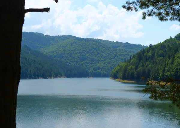 Vackra sjön panorama — Stockfoto