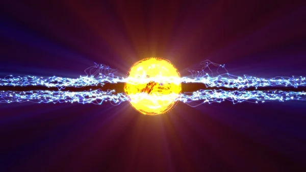 Plazma kula przestrzeń energia tło — Zdjęcie stockowe