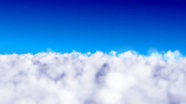 Bulutların üstünde uçuyor — Stok fotoğraf