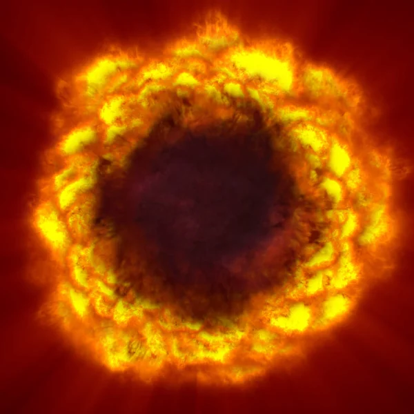Взрыв шара в космосе — стоковое фото