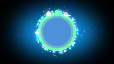 Çemberler parçacık şablonunu soyut olarak halka