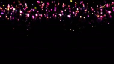 havai fişekler 4k perdesi gibi düşüyor.