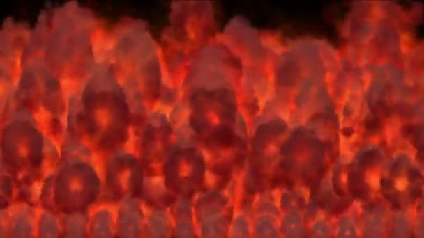 Feu flamme explosion fond 4k — Video