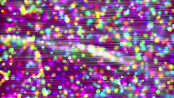 Абстрактные красочные круги движутся на фоне 4K — стоковое видео