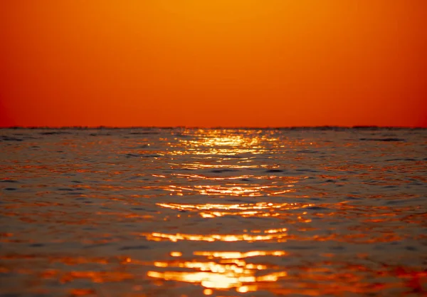 Tôt Matin Lever Soleil Spectaculaire Sur Mer — Photo