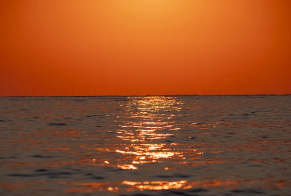 Tôt Matin Lever Soleil Spectaculaire Sur Mer — Photo