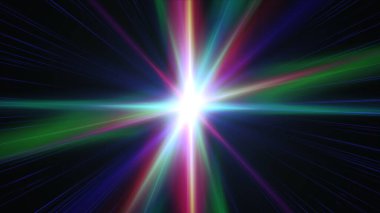 ışık efekti soyut yıldız patlaması lazer ışını çizimi