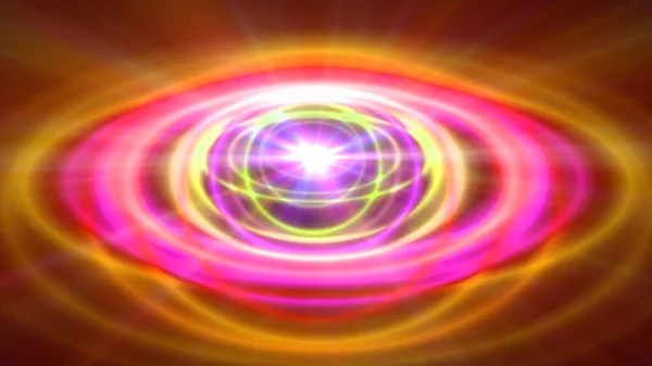 アブストラクト原子カラーリング背景放射光 — ストック写真