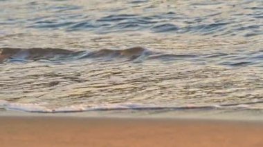 Plaj dalgası makro yavaş çekim