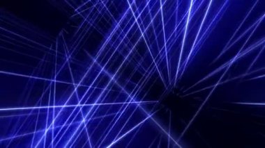 Uzayda 3d çizgi neon ışığı