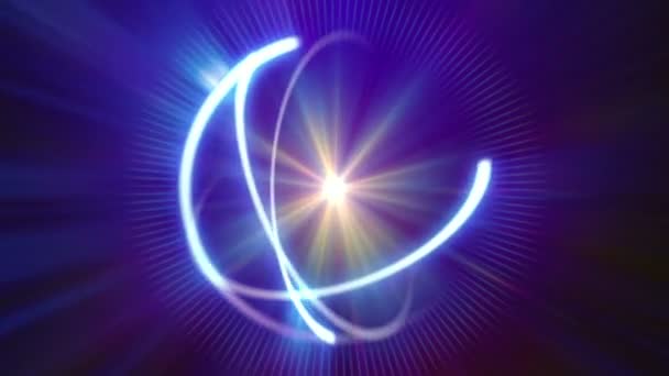 atome orbite rayon lumière abstrait