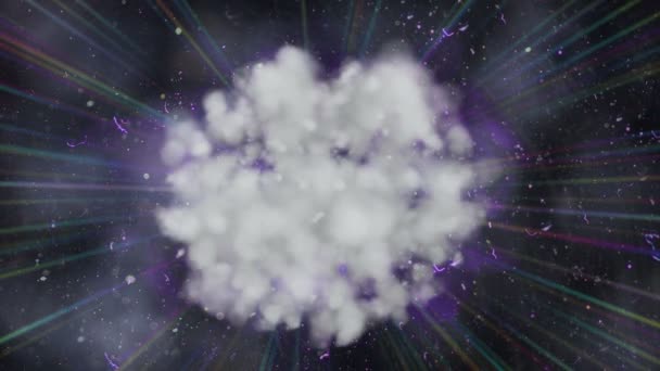 Felhők elvont sugár fény 4k — Stock videók